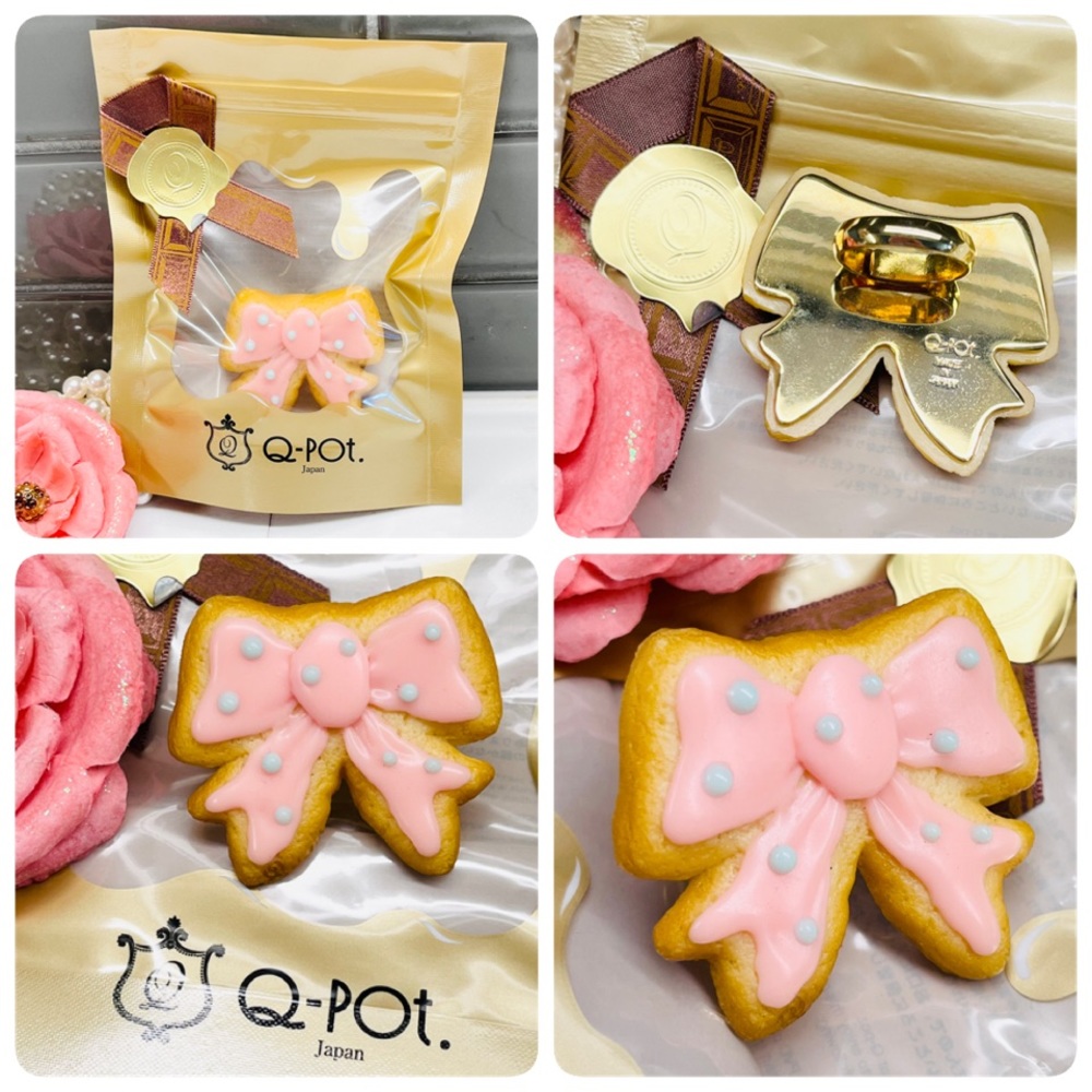 Q-Pot Strawberry Sugar Cookie Bow (MADE IN JAPAN)